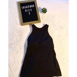 Lululemon Black High Neck Tank size 2